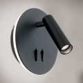 LED-Wandstrahler LENNY LED/6W/230V + LED/3W schwarz
