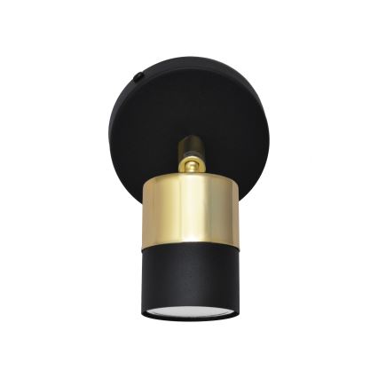 LED-Wandstrahler TUBSSON 1xGU10/4,8W/230V schwarz/golden