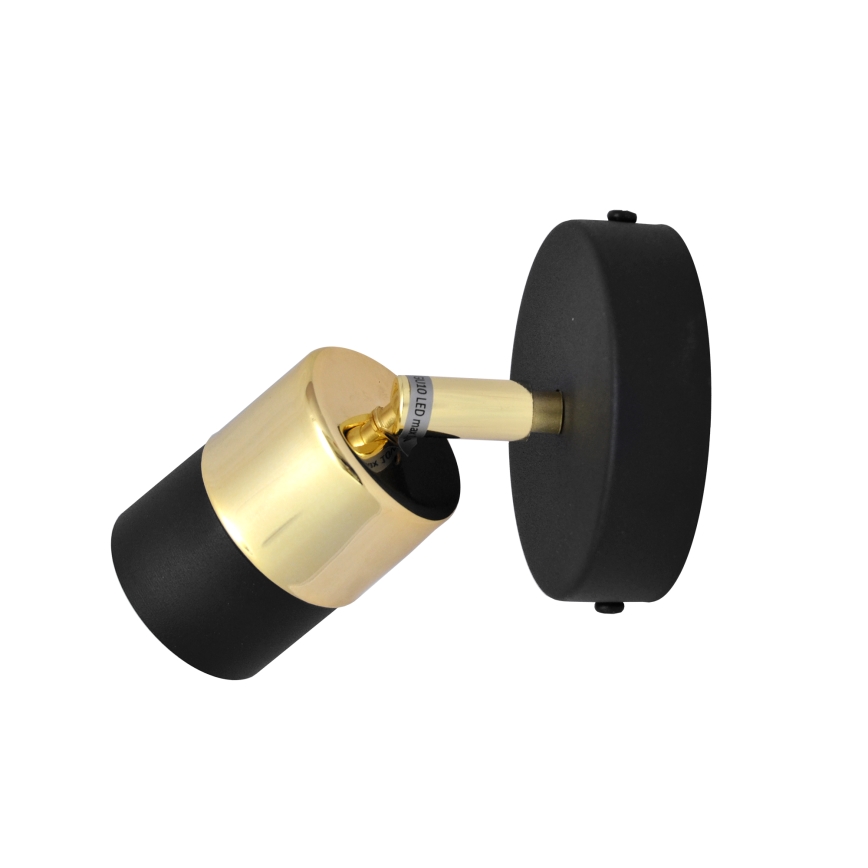 LED-Wandstrahler TUBSSON 1xGU10/4,8W/230V schwarz/golden