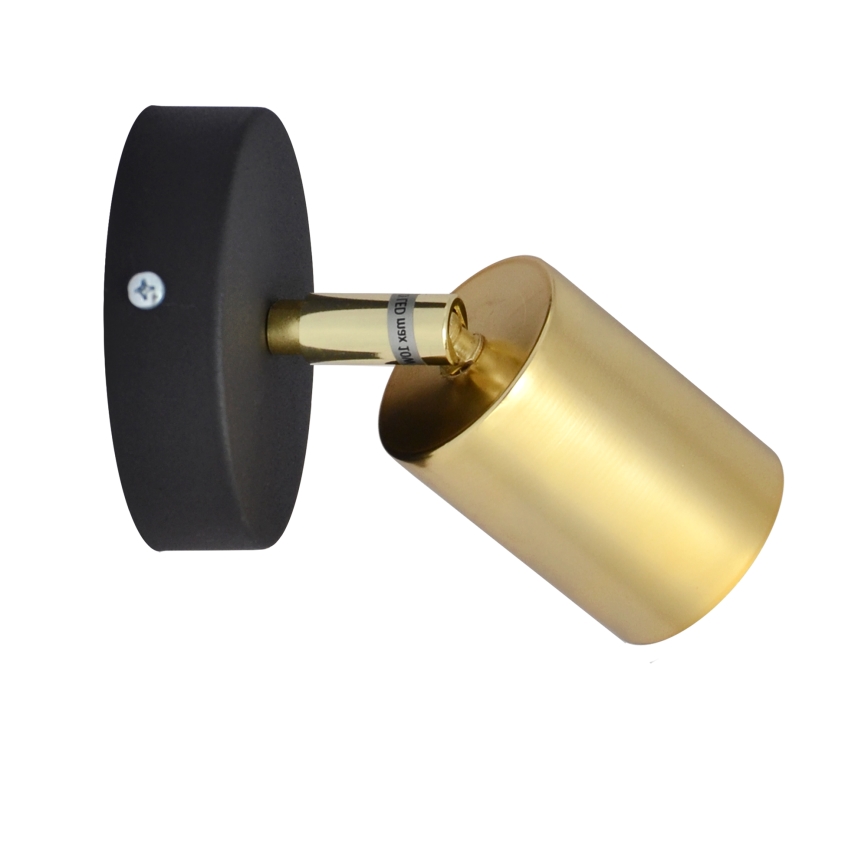 LED Wandstrahler TUNE 1xGU10/4,8W/230V golden/schwarz