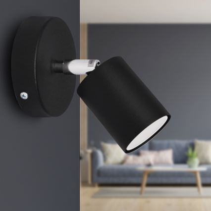 LED-Wandstrahler TUNE 1xGU10/4,8W/230V schwarz