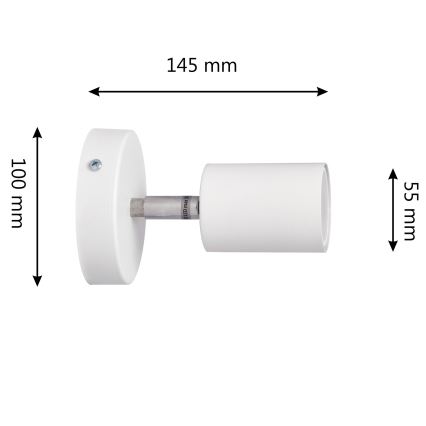 LED-Wandstrahler TUNE 1xGU10/4,8W/230V weiß