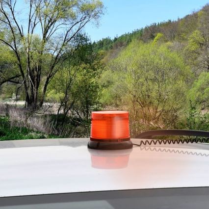 LED-Warnleuchte mit Magnetfuß LED/20W/12-24V orange