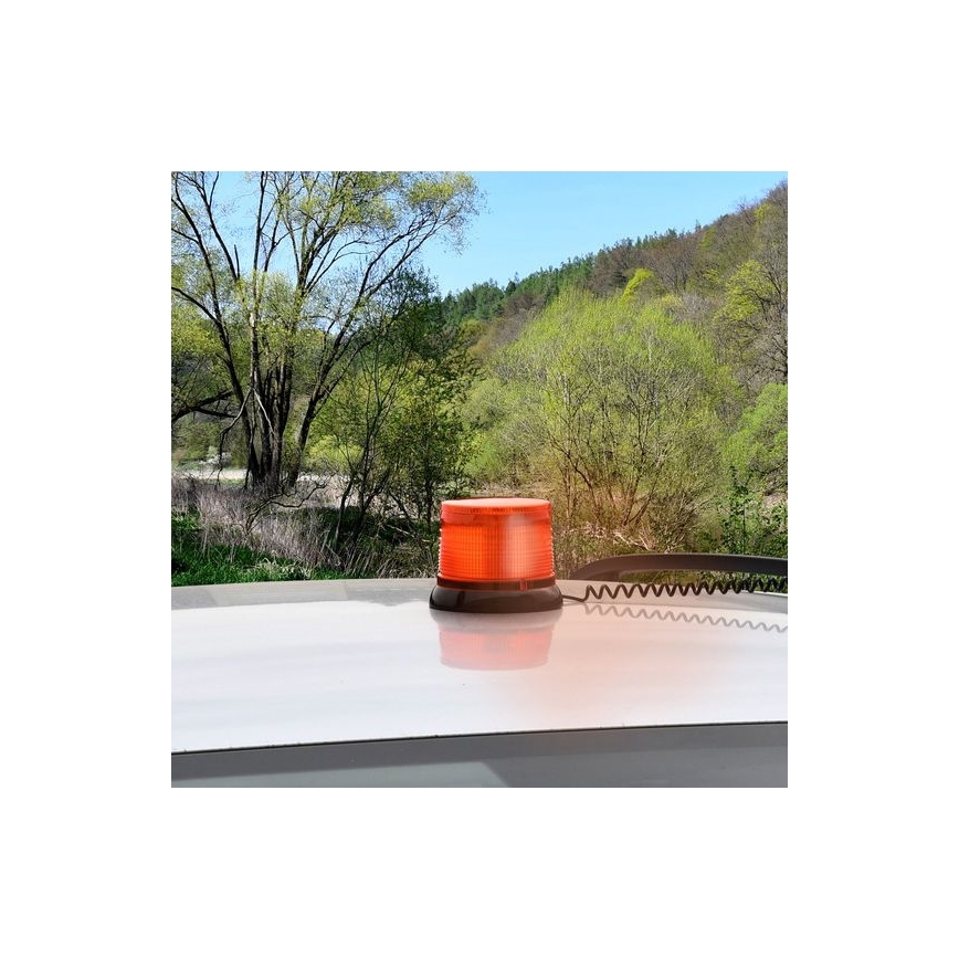 LED-Warnleuchte mit Magnetfuß LED/20W/12-24V orange