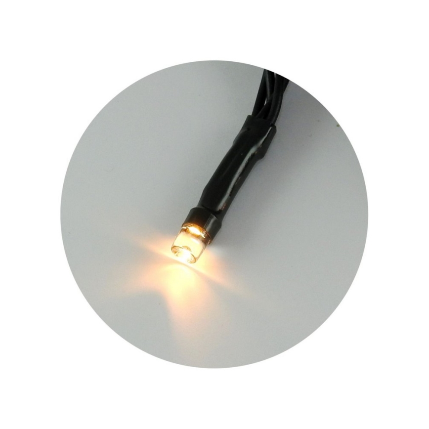 LED Weihnachts-Außen-Lichterkette 100xLED/2 Funktionen/3xAA 10,8m IP44 warmweiß