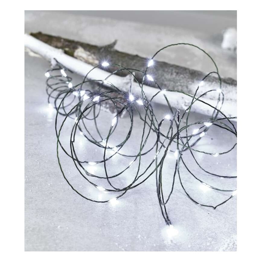 LED-Weihnachts-Außenlichterkette 75xLED/12,5m IP44 kaltweiß