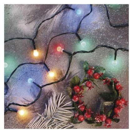 LED Weihnachts-Lichterkette 200xLED/8 Funktionen 25m IP44 mehrfarbig