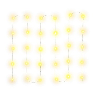 LED Weihnachts-Lichterkette 30xLED/3xAA 3,3m warmweiß