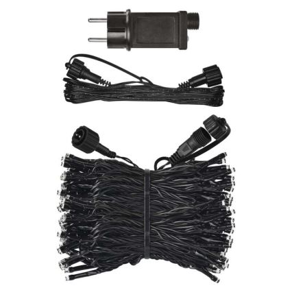 LED Weihnachts-Lichterkette für den Außenbereich 100xLED/15m IP44 kaltweiß