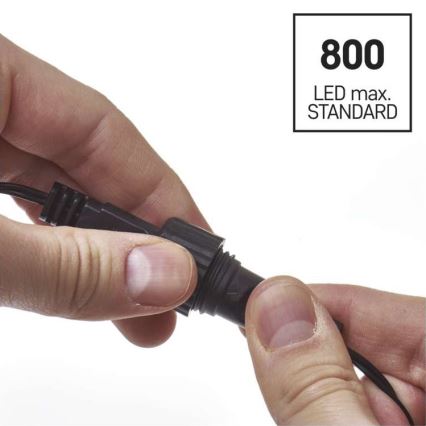 LED Weihnachts-Lichterkette für den Außenbereich 100xLED/15m IP44 kaltweiß
