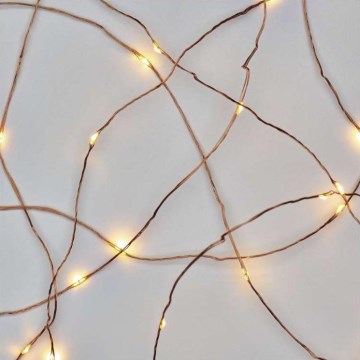 LED Weihnachts-Lichterkette für den Außenbereich 100xLED/15m IP44 warmweiß