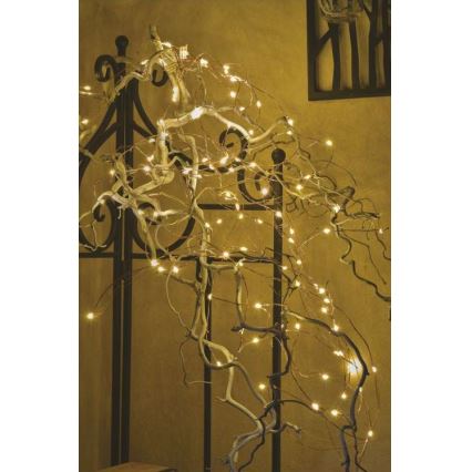 LED Weihnachts-Lichterkette für den Außenbereich 100xLED/15m IP44 warmweiß
