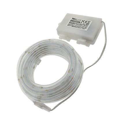 LED Weihnachts-Lichterkette für den Außenbereich 100xLED/3xAA 5,45 m IP44 mehrfarbig