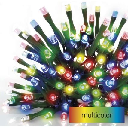 LED-Weihnachts-Lichterkette für den Außenbereich 180xLED/23m IP44 mehrfarbig