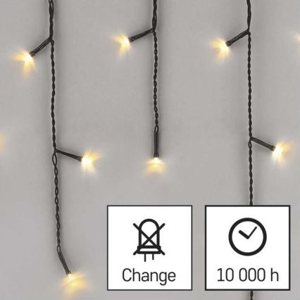 LED Weihnachts-Lichterkette für den Außenbereich 200xLED/8 Modi 8,6m IP44 warmweiß