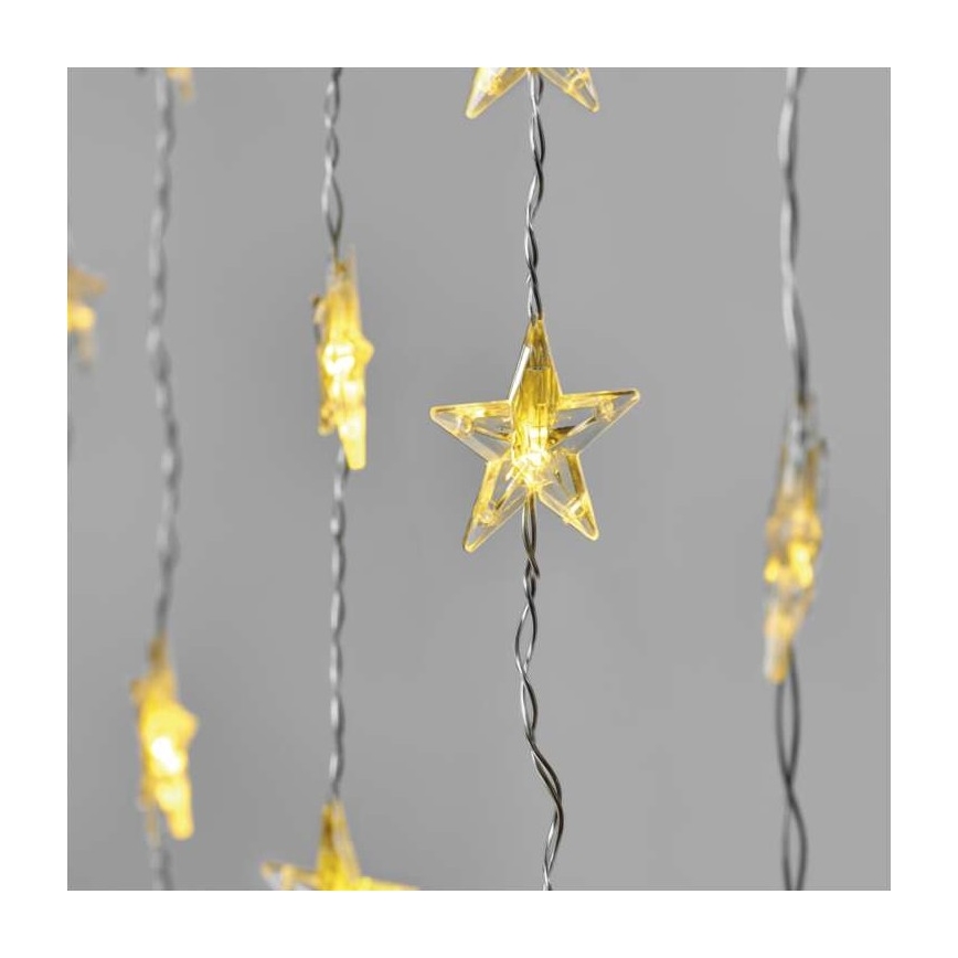 LED-Weihnachts-Lichterkette für den Außenbereich 30xLED/3,9m IP44 Sterne