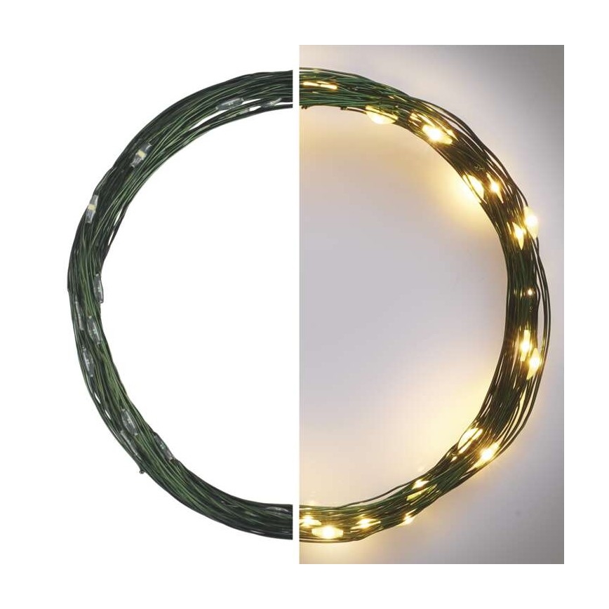 LED Weihnachts-Lichterkette für den Außenbereich 40xLED/9m IP44 warmweiß