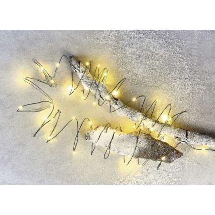 LED Weihnachts-Lichterkette für den Außenbereich 40xLED/9m IP44 warmweiß