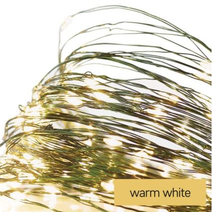 LED Weihnachts-Lichterkette für den Außenbereich 40xLED/9m IP44 warmweiß