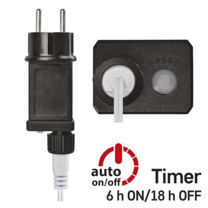 LED Weihnachts-Lichterkette für den Außenbereich 40xLED/9m IP44 warmweiß