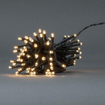 LED Weihnachts-Lichterkette für den Außenbereich 48xLED/7 Funktionen/3xAA 4,1m IP44 warmweiß