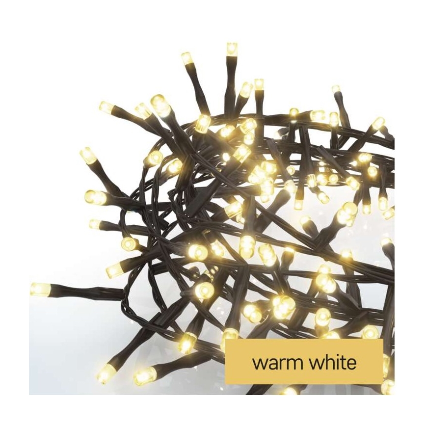 LED Weihnachts-Lichterkette für den Außenbereich 600xLED/17m IP44 warmweiß