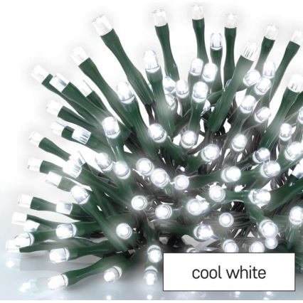 LED-Weihnachts-Lichterkette für den Außenbereich 80xLED/13m IP44 kaltweiß
