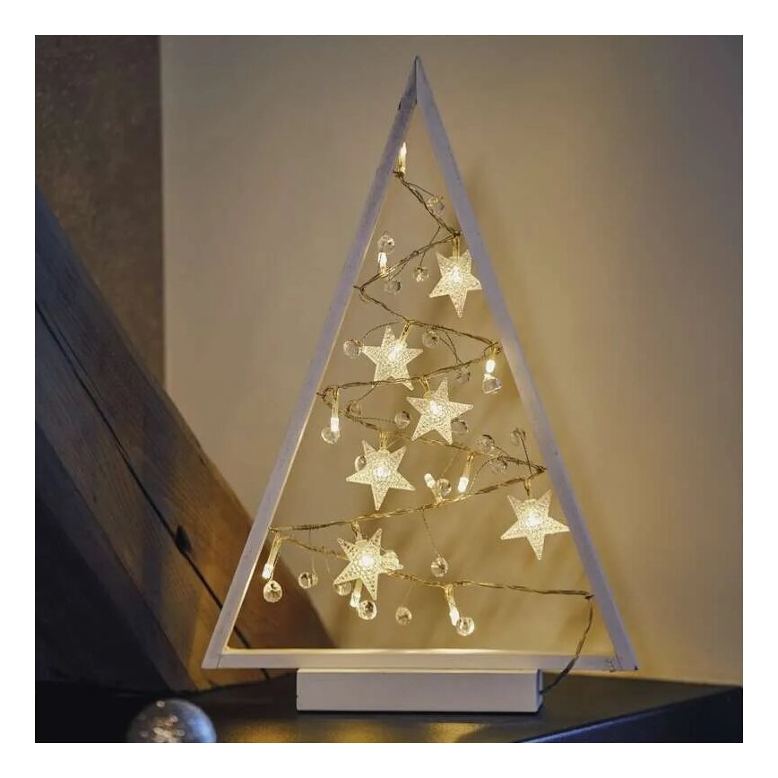 LED Weihnachtsdekoration 15xLED/2xAA Tannenbaum