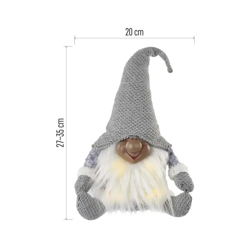 LED Weihnachtsdekoration 4xLED/3xAA Wichtel