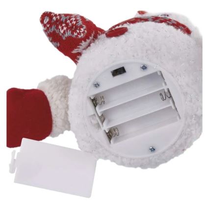LED Weihnachtsdekoration 4xLED/3xAAA Schneemann