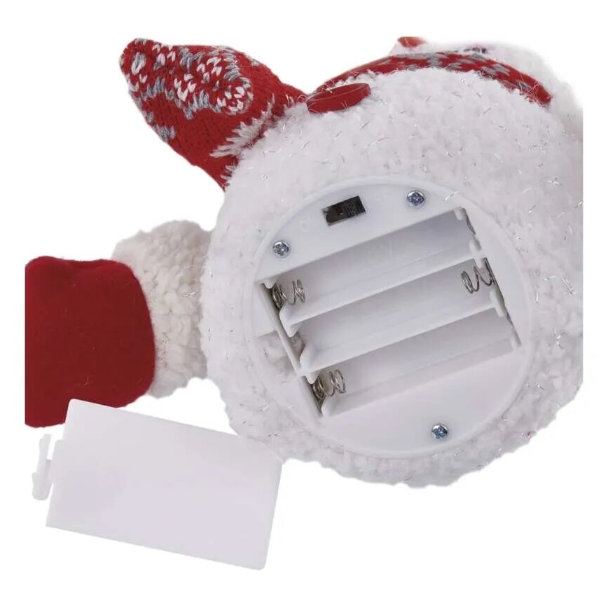 LED Weihnachtsdekoration 4xLED/3xAAA Schneemann