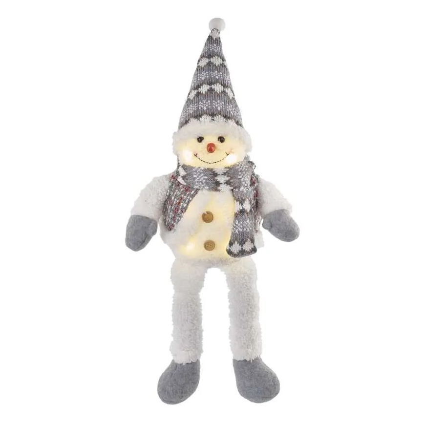 LED Weihnachtsdekoration 6xLED/3xAA Schneemann