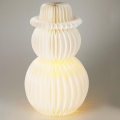 LED Weihnachtsdekoration 12xLED/3xAA 39 cm warmweiß Schneemann