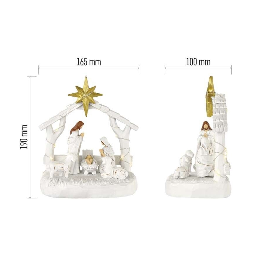 LED Weihnachtsdekoration 20xLED/2xAAA warmweiß