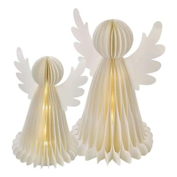 LED Weihnachtsdekoration 20xLED/6xAA Engel