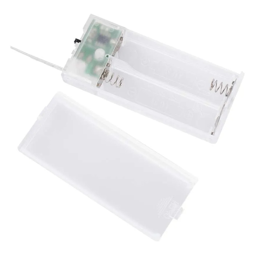 LED-Weihnachtsdekoration 40xLED/2xAA, warmweiß – Stadtmotiv