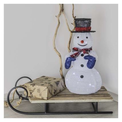 LED-Weihnachtsdekoration, 60 LEDs, 60 cm, IP44, kaltweiß