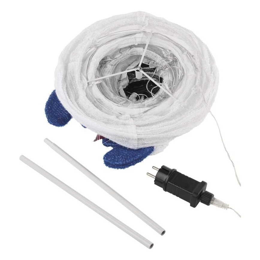 LED-Weihnachtsdekoration, 60 LEDs, 60 cm, IP44, kaltweiß