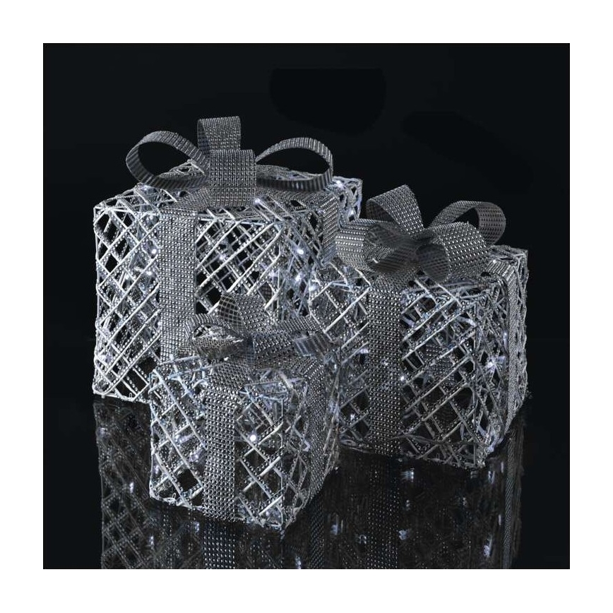 LED Weihnachtsdekoration 72xLED/1,35W/230V silber