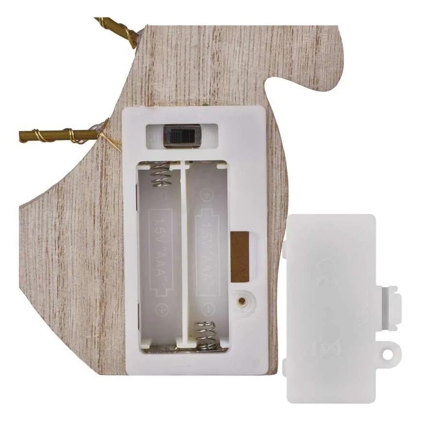 LED-Weihnachtsdekoration 8xLED/2xAAA Engel