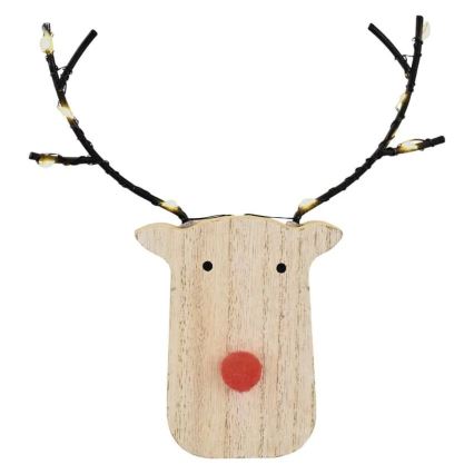 LED Weihnachtsdekoration 8xLED/2xAAA Rentier