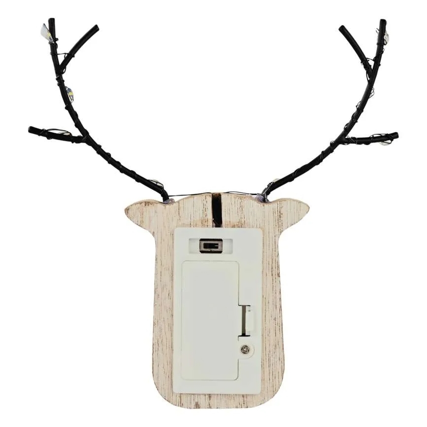 LED Weihnachtsdekoration 8xLED/2xAAA Rentier