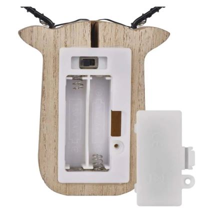 LED Weihnachtsdekoration 8xLED/2xAAA Rentier