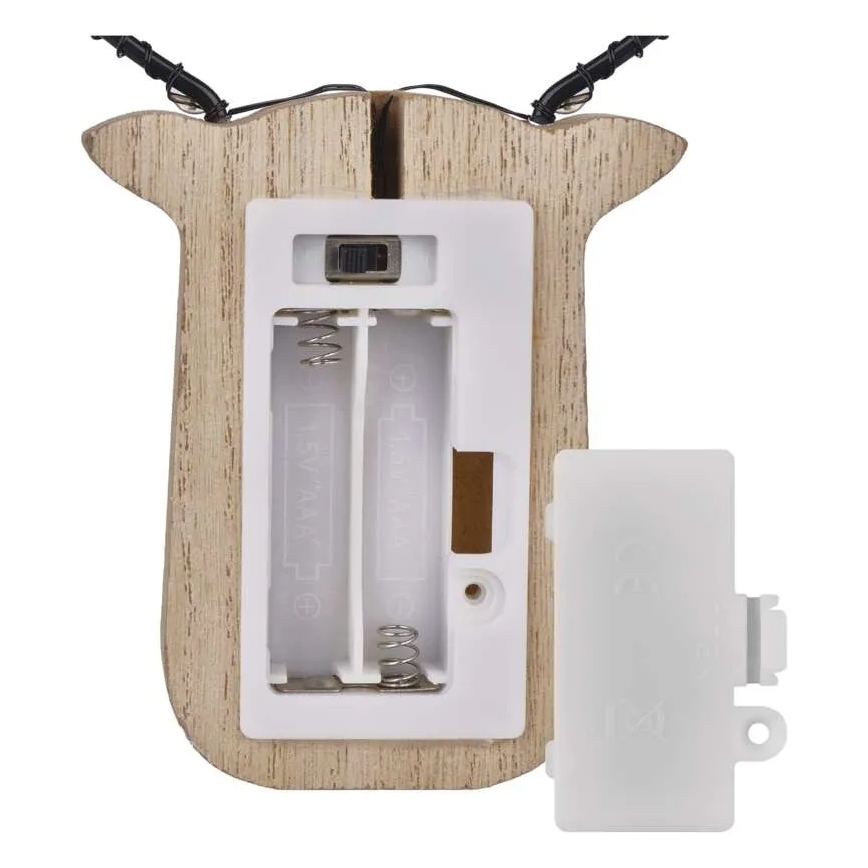 LED Weihnachtsdekoration 8xLED/2xAAA Rentier