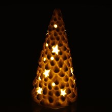 LED-Weihnachtsdekoration aus Porzellan LED/3xLR44 Baum