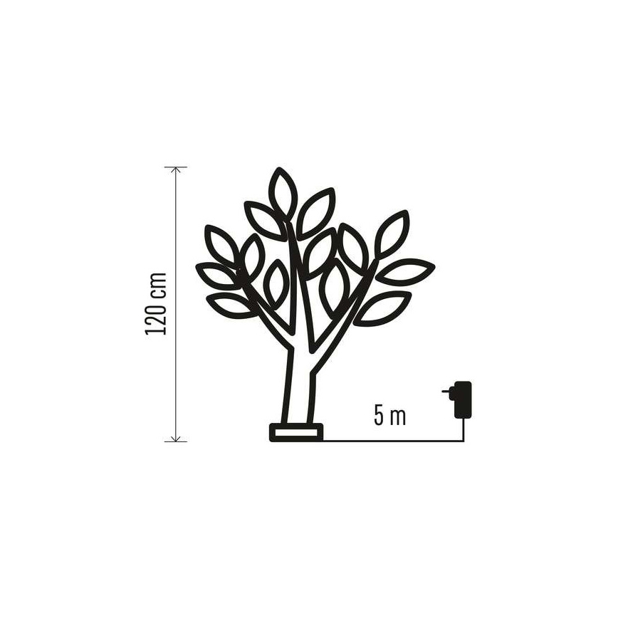 LED-Weihnachtsdekoration für den Außenbereich 48xLED/3,6W/230V IP44