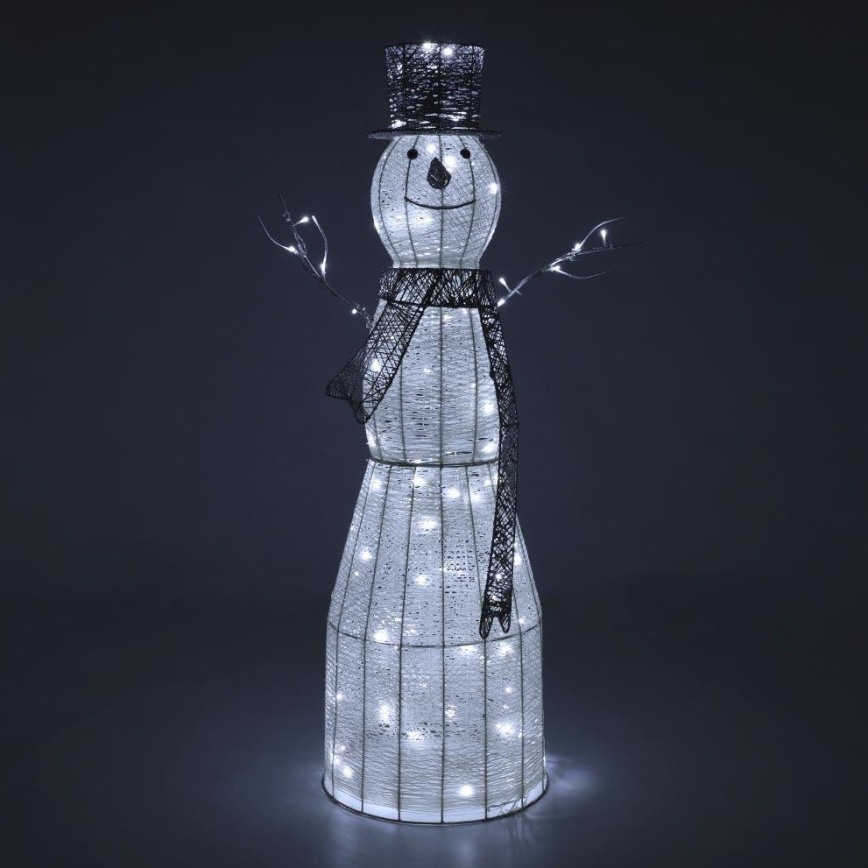 LED-Weihnachtsdekoration für den Außenbereich LED/3,6W/230V/kaltweiß 124 cm IP44 Schneemann