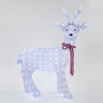 LED-Weihnachtsdekoration für den Außenbereich LED/6W/230V IP44 kaltweiß Rentier