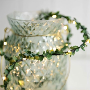 LED Weihnachtsdekoration GIRLANDA 10xLED/2xAA warmweiß
