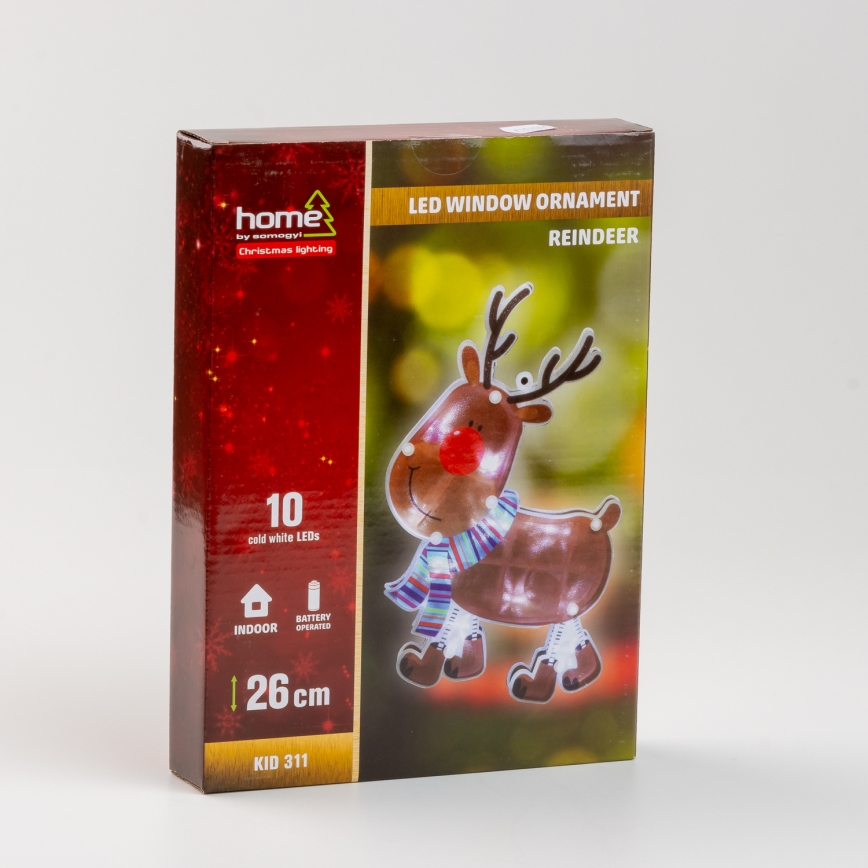LED Weihnachtsdekoration ins Fenster 10xLED/3xAAA